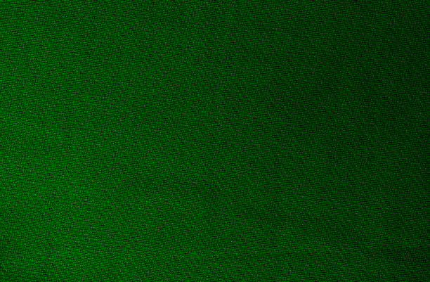 istock Knitted green linen fabric texture background 1360377306
