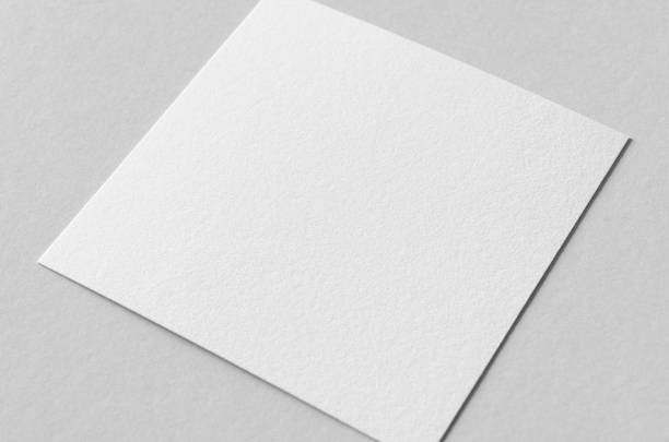 istock Textured invitation card or flyer mockup, square size. 1360378866