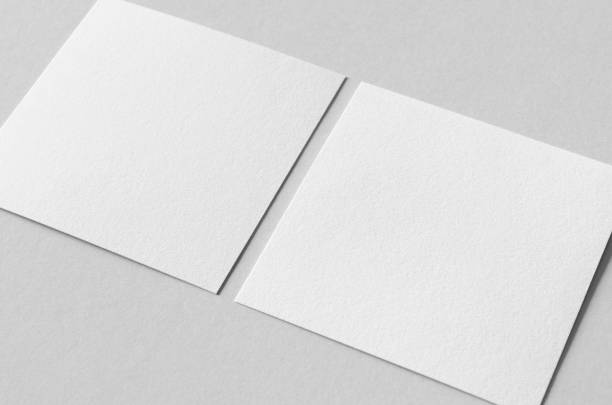 istock Textured invitation card or flyer mockup, square size. 1360378897