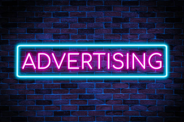 istock Advertising Neon banner, Light signboard 1360380333
