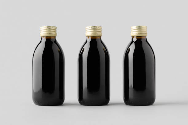 istock Cold brew coffee glass bottle mockup. 1360380545