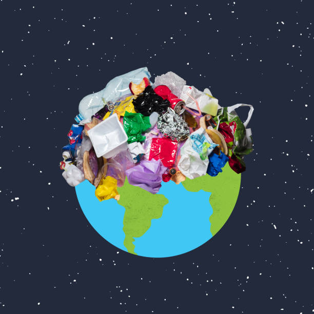 istock Air and water pollution. Contemporary art collage, modern creative design. Idea, inspiration, saving environment, environmental care 1360382915