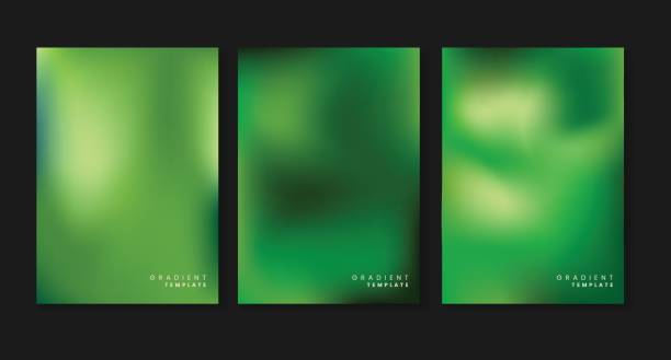 緑のグラデーションテンプレート、緑のグラデーションの背景 - 緑の背景点のイラスト素材／クリップアート素材／マンガ素材／アイコン素材
