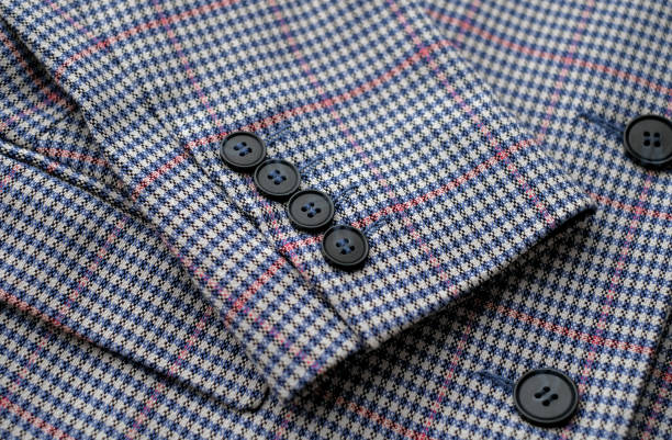 istock Buttons placed on a sleeve of jacket. Close up image 1360385569
