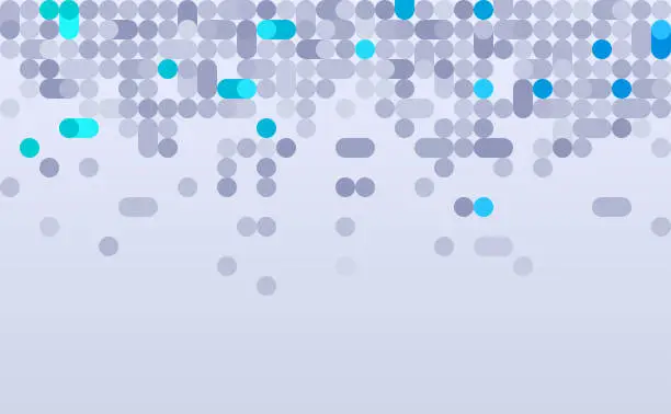 Vector illustration of Digital Pixel Dot Technology Abstract Background