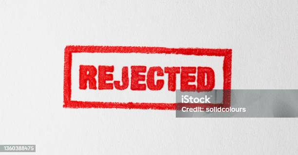 Rejected Stock Photo - Download Image Now - Rejection, Capital Letter, Border - Frame
