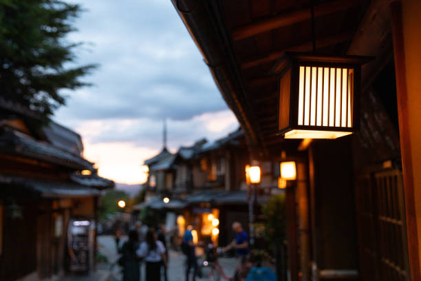 Night of Pontocho, Japanese old restaurant and pub alley in Kyoto, Japan