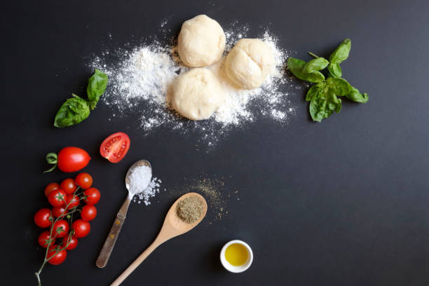istock Italian food. Ingredient pizza. 1360392736