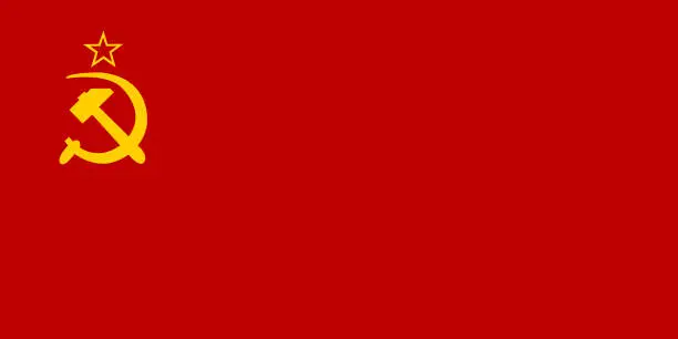 Vector illustration of Union of Soviet Socialist Republics