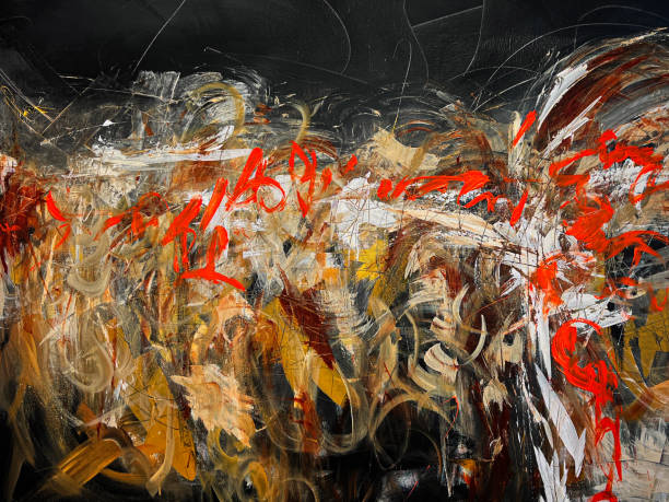 istock Abstract Modern Painting Textured Background 1360401278