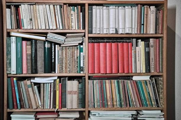 istock Vintage books shelf 1360401396