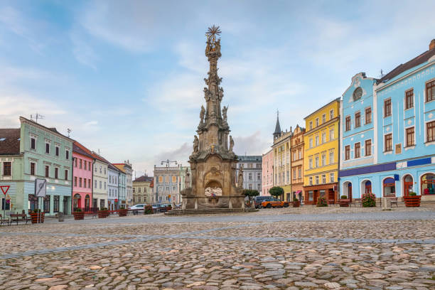 istock Holy Trinity Column in Jindrichuv Hradec, Czechia 1360410389