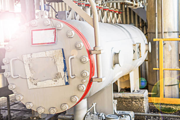 istock A container for producing methanol at a liquefied gas production plant. 1360411340