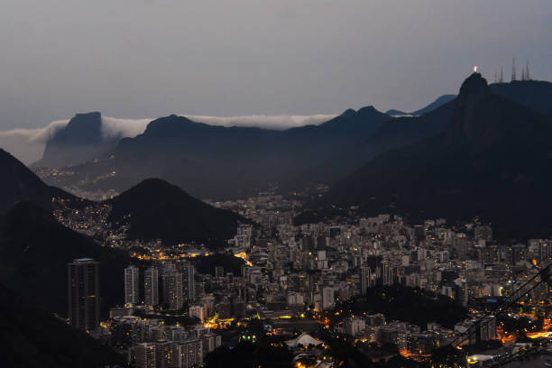 Rio at night stock photo