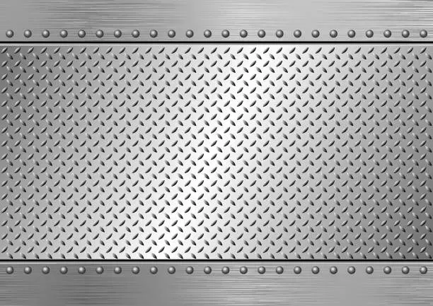 Vector illustration of checker plate