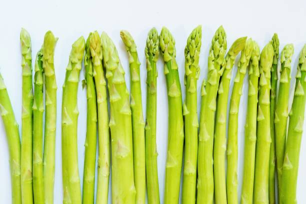 istock Lots of asparagus lined up 1360430678