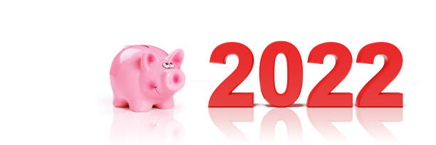 istock Happy New Year Background. Start to 2022. 3D illustration 1360454256