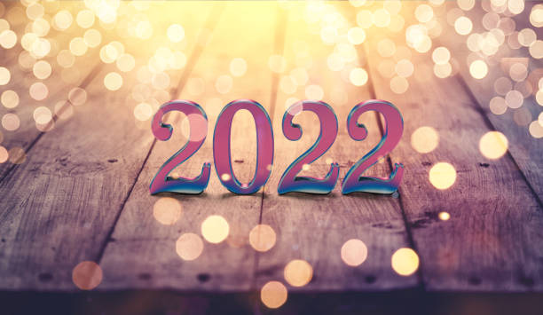 istock Happy New Year Background. Start to 2022. 3D illustration 1360454304