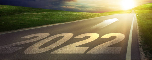 istock Happy New Year Background. Successful start to the year 2022. 1360455129