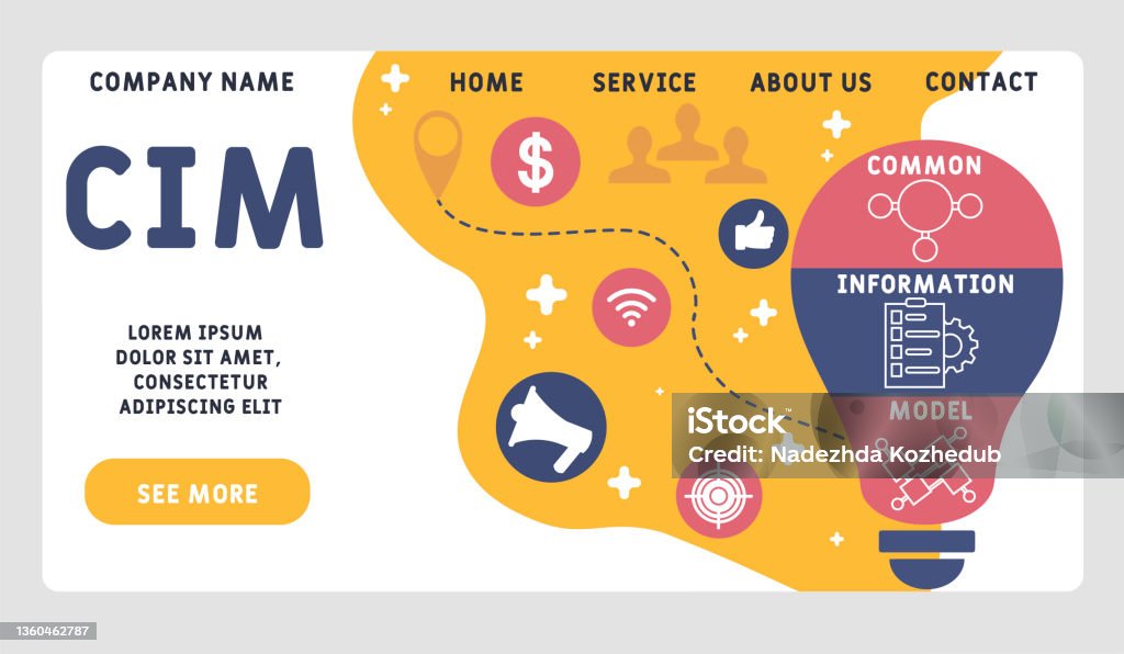Cim Development Cim Common Information Model Acronym Stock Illustration - Download ...