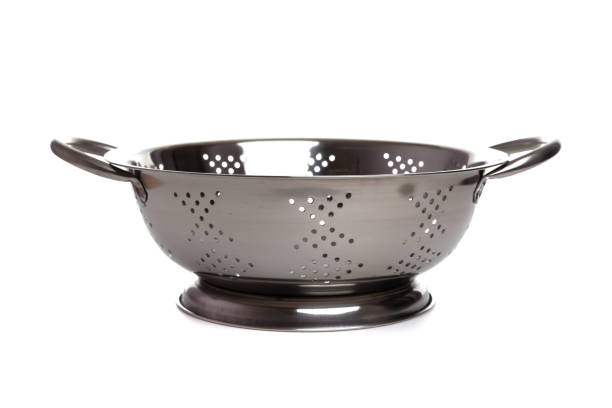 istock stainless steel colander with handles empty on white background 1360479066
