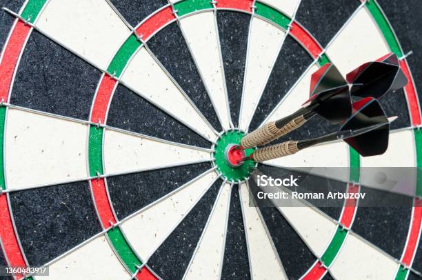 A Game Of Darts Stock Photo - Download Image Now - Dart, Darts, Throwing