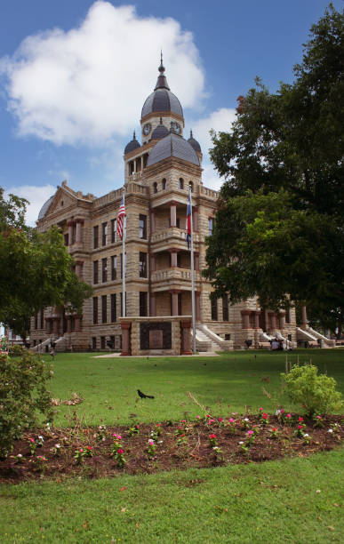 istock Denton County Courthouse in downtown Denton, TX 1360488516