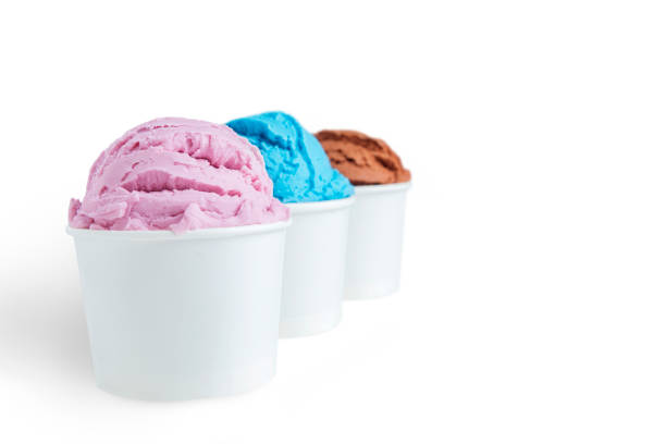 istock Variation of ice cream taste on the bowl 1360505513