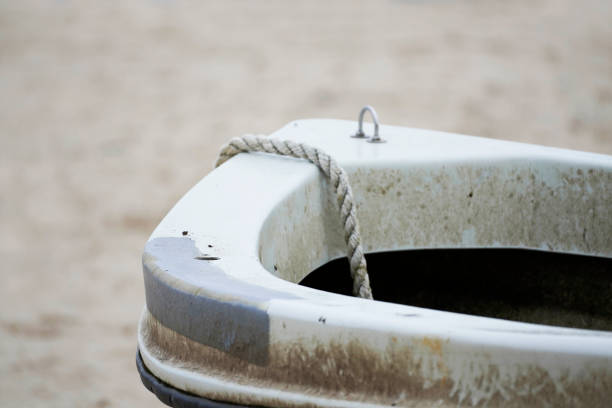 istock Old abandoned boat on the beach. 1360507654