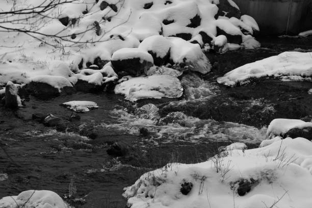 in Quebec in december by a very cold day