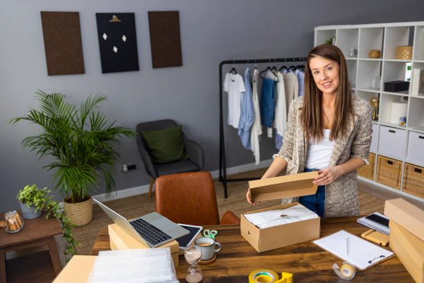 istock Online small business owner. 1360512787
