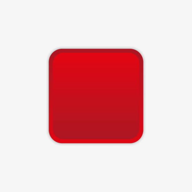 istock red volumetric button in neomorphism, neumorphism style. Designed for websites, mobile apps and other developers 1360513665