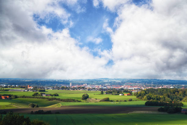 istock Skyline over Horsens city in Denmark 1360518715