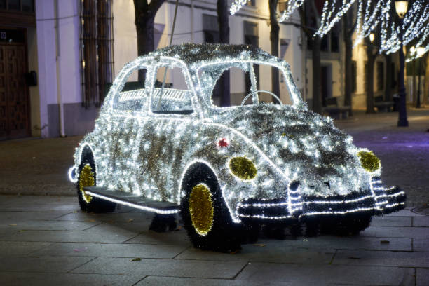istock car-shaped christmas lights outdoors at night 1360518902