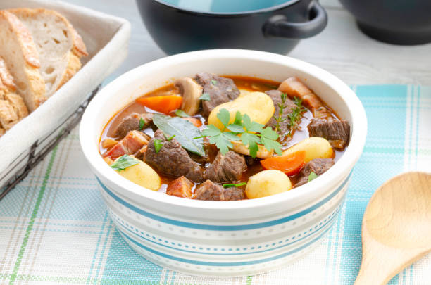 istock Homemade beef burgundy stew 1360520331