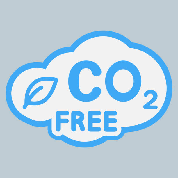 ilustraciones, imágenes clip art, dibujos animados e iconos de stock de nube de gas co2. icono libre de co2. símbolo de fórmula de dióxido de carbono, sin smog, sin concepto de contaminación, concepto de medio ambiente. cero residuos - c02