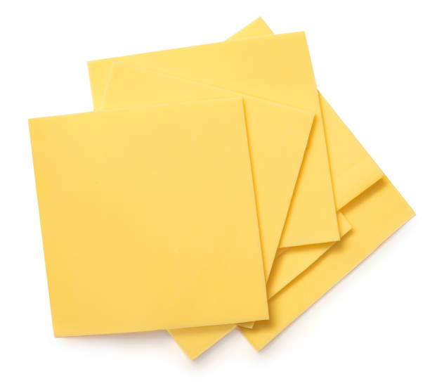 istock Cheese slices  isolated on white background. Edam  Cheese  top view