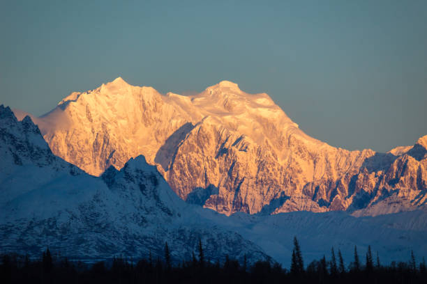 istock Pink Mount Hunter at Sunrise. Alaska, USA 1360529019