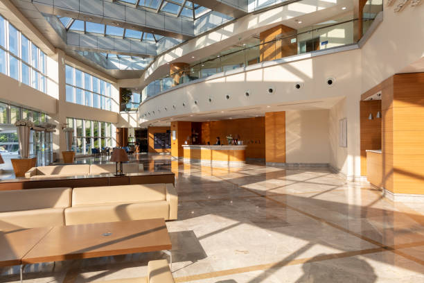istock Hospital patient reception desk 1360531640