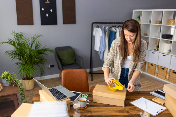 istock Online small business owner. 1360534613