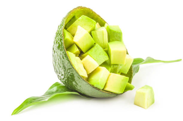 istock Avocado isolated on a white background with clipping path 1360539855