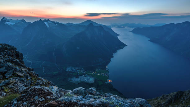 istock Norway view from the top of the mountain 1360541008