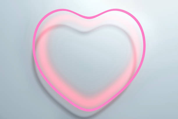 Glass Love heart symbol on black background digital concept 