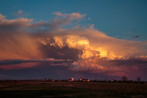 Storm Cell in the sunset