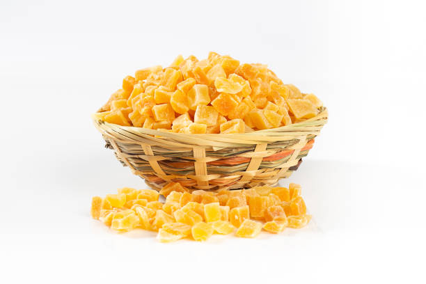 istock a handful of sliced apricot on a white background 1360544055
