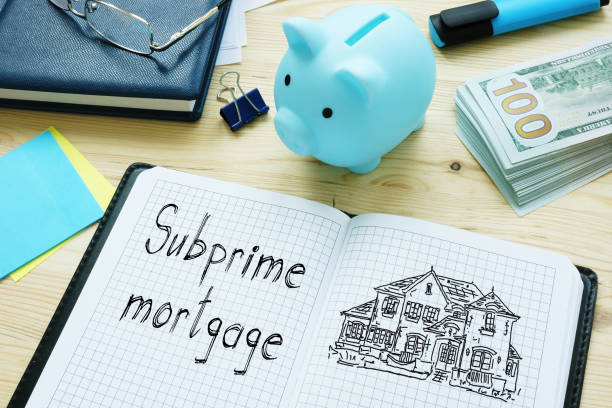 istock Subprime mortgage is shown on the business photo using the text 1360551346