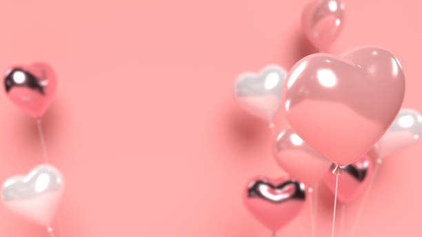 istock 3d glossy heart balloons. 1360555542
