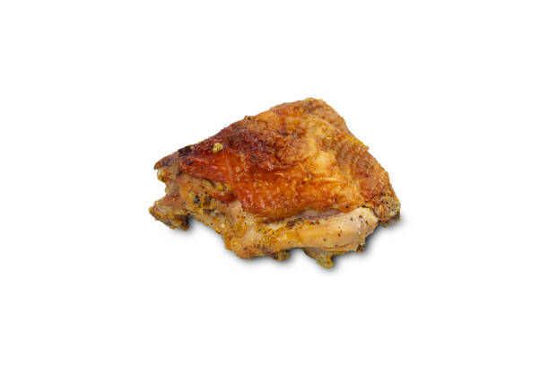 istock baked chicken thigh on a white plate 1360558360