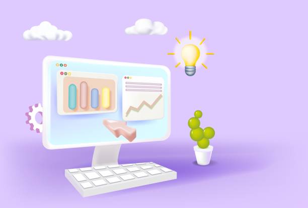 istock Data analytics, dashboard and business finance report. investment or website SEO screen PC concept. 1360559243