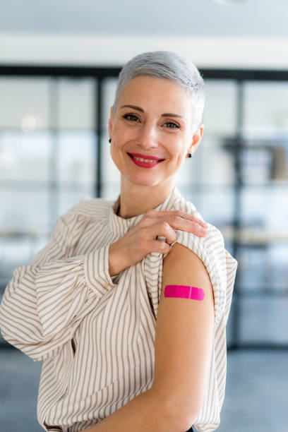 istock Vaccinated with Covid-19 vaccine 1360562799